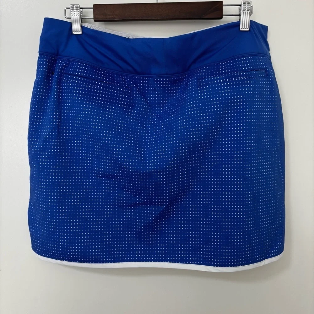 Adidas Blue Athletic pull on Skort with White Trim